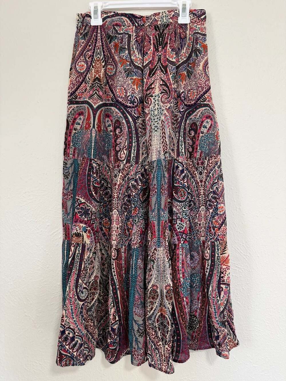ba&sh Lady Skirt - Paisley Print Tiered Maxi Skirt - Picture 3 of 8